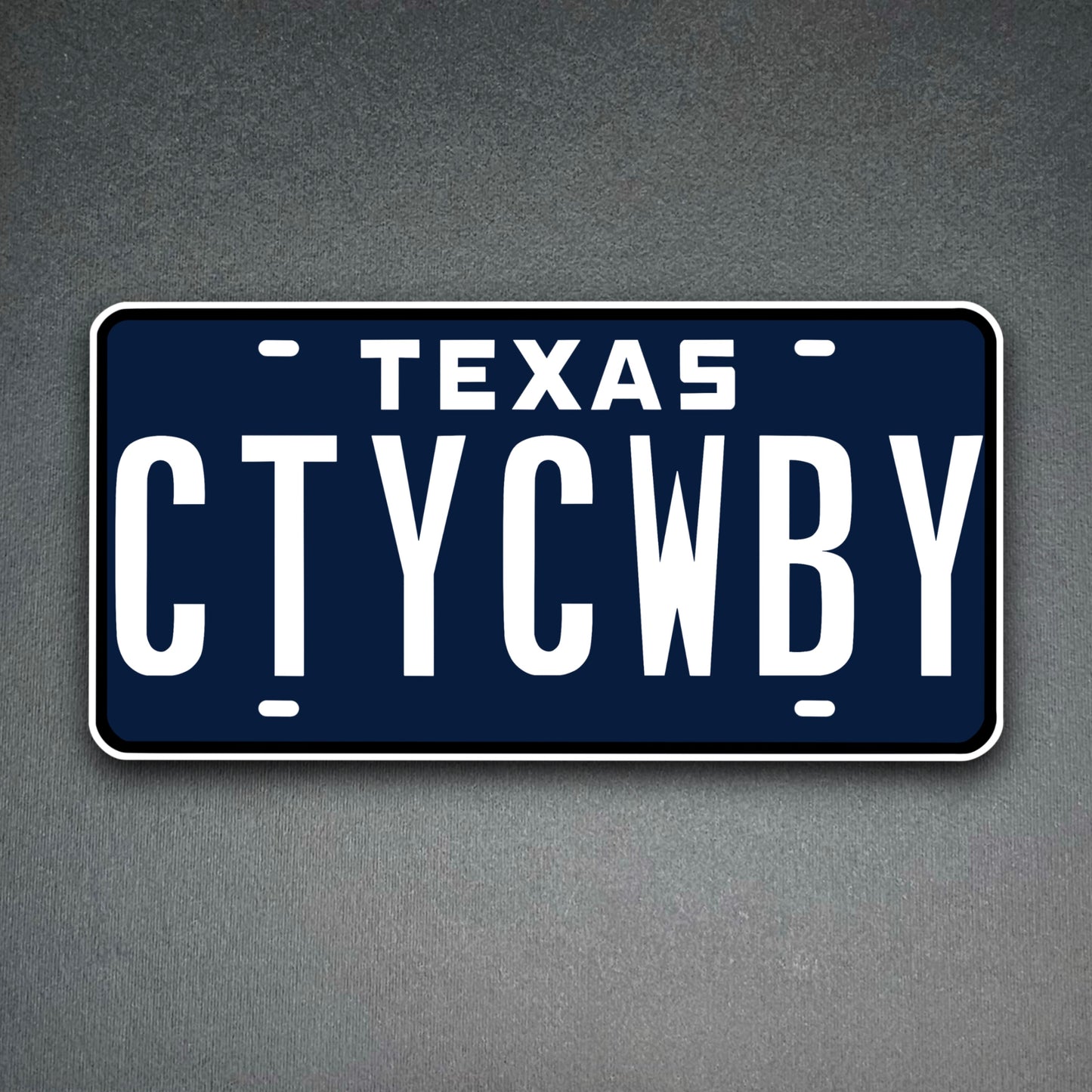 CTYCWBY License Plate Sticker