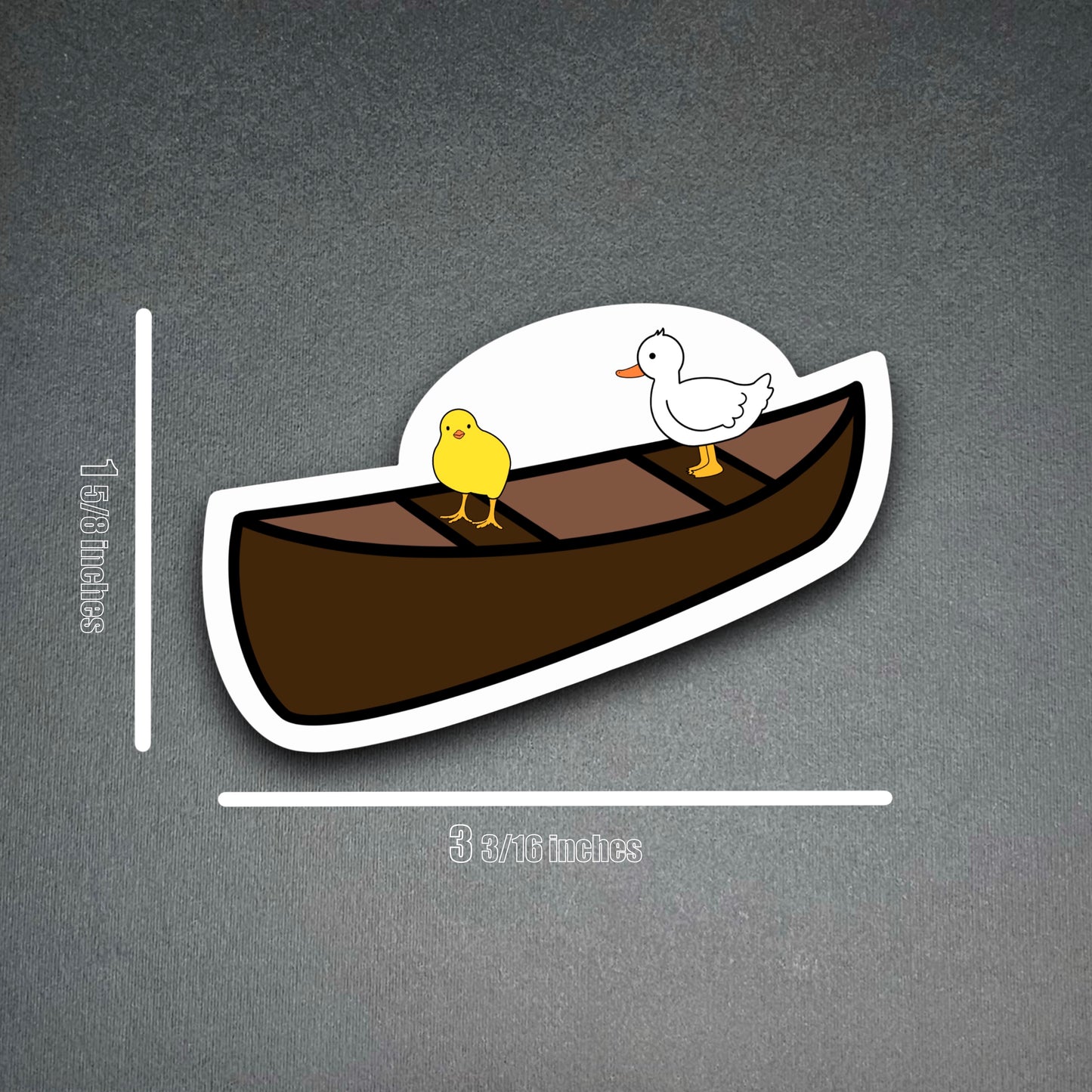 Chick and Duck Sticker