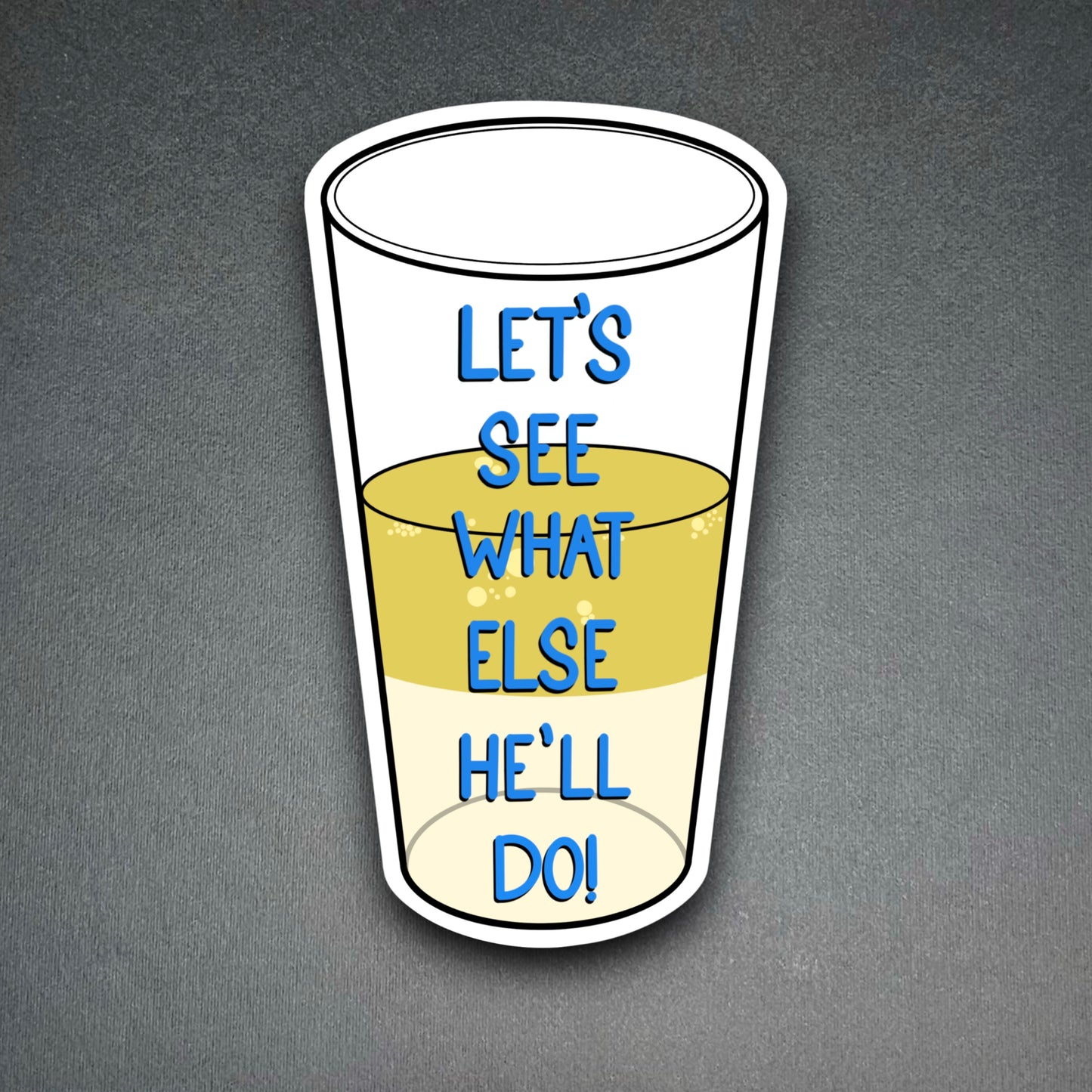 Glass of Fat sticker