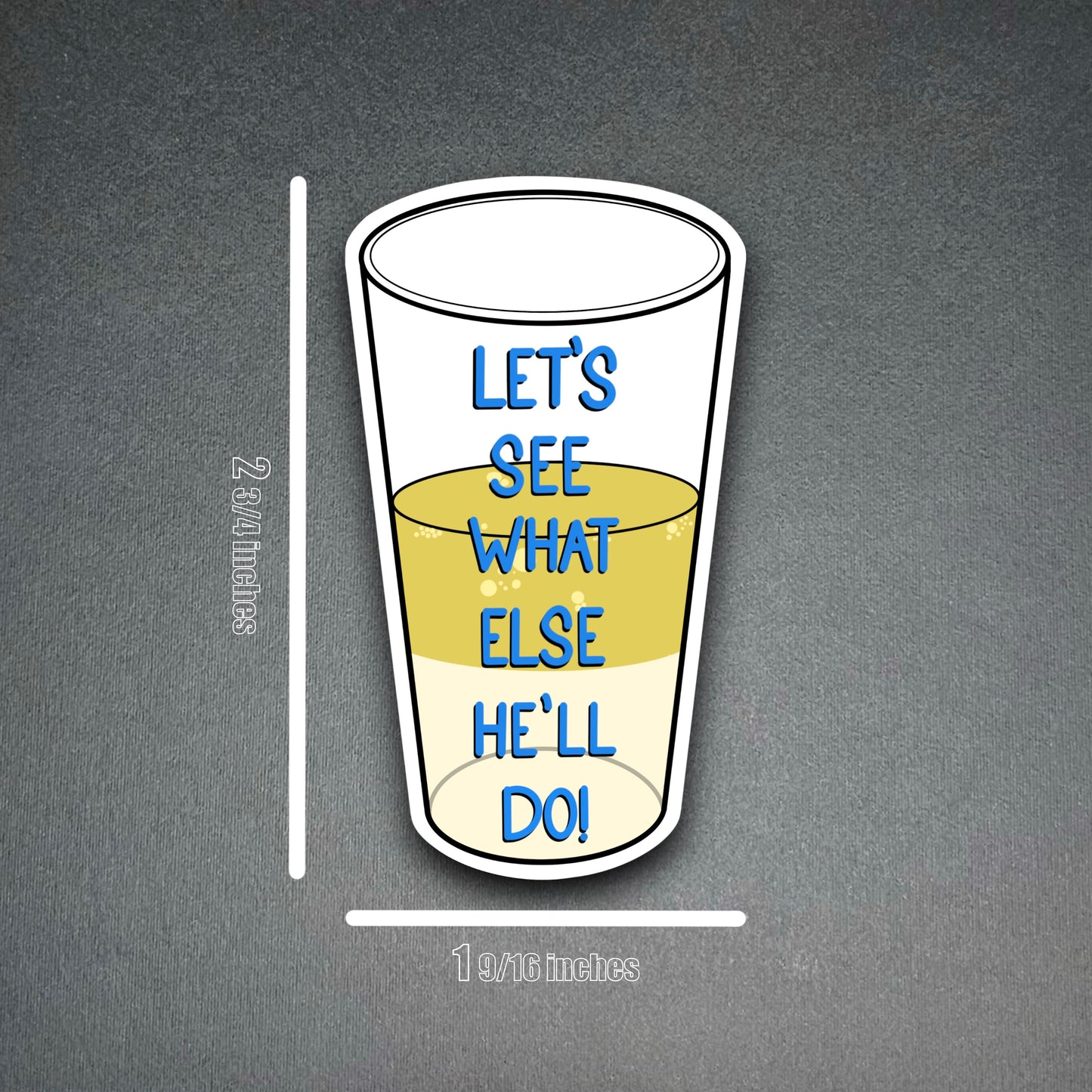Glass of Fat sticker