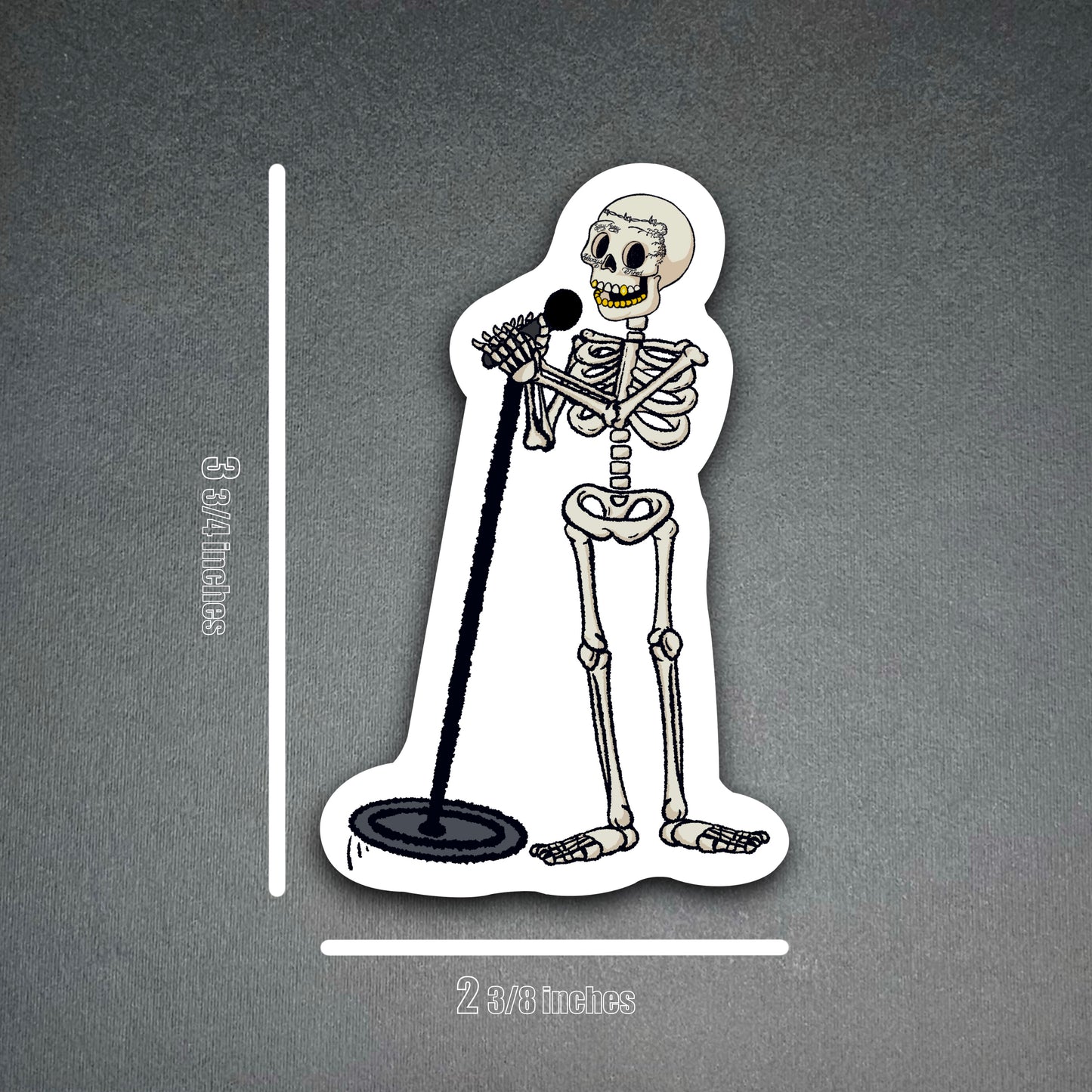 Posty on the Mic Sticker