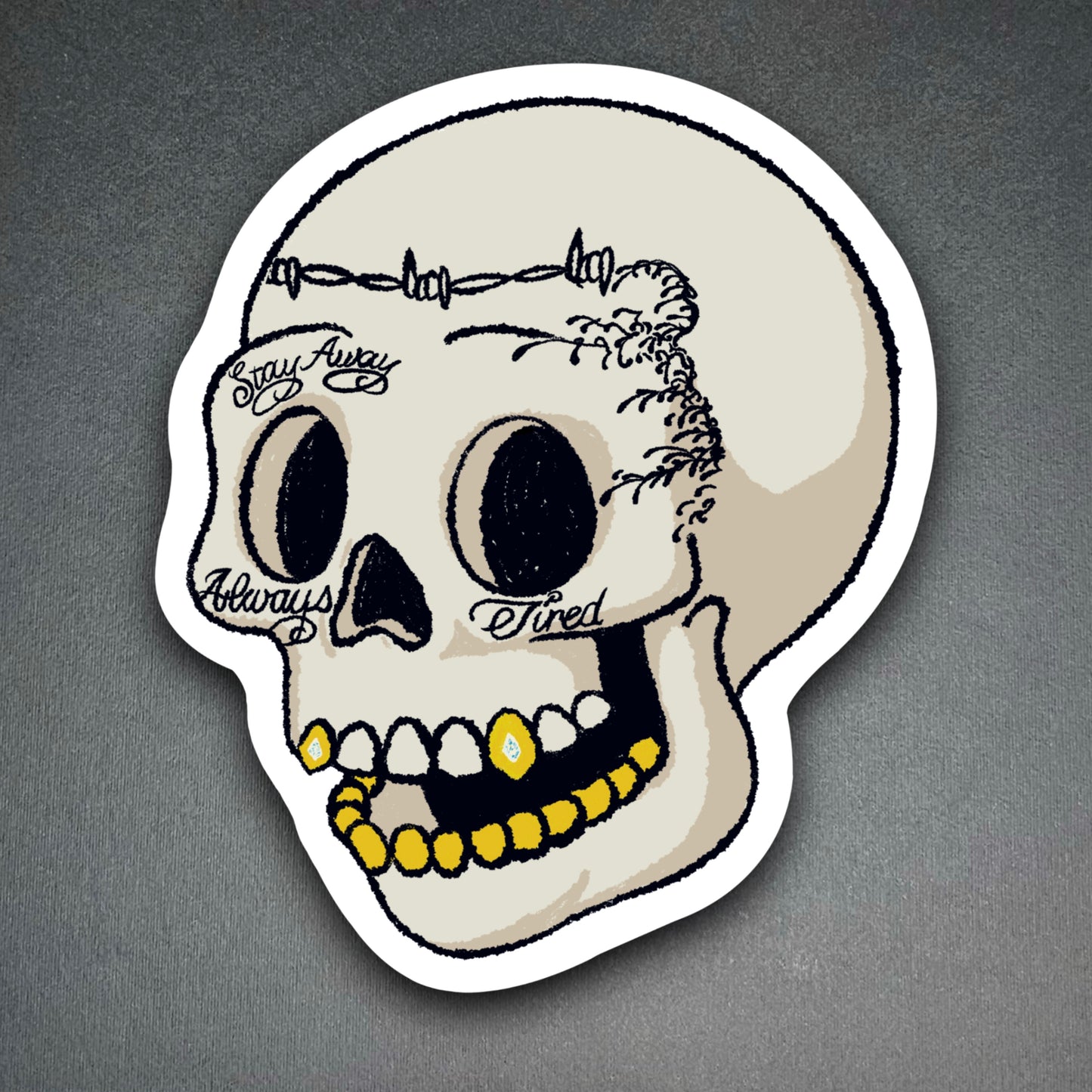 Posty Skull Sticker
