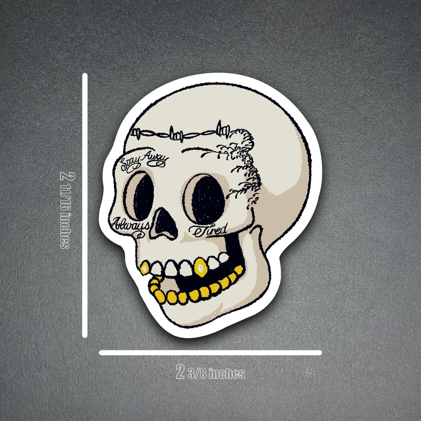 Posty Skull Sticker