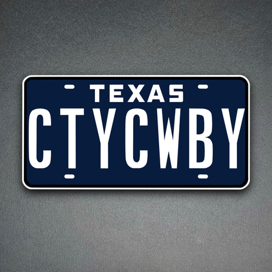 CTYCWBY License Plate Sticker