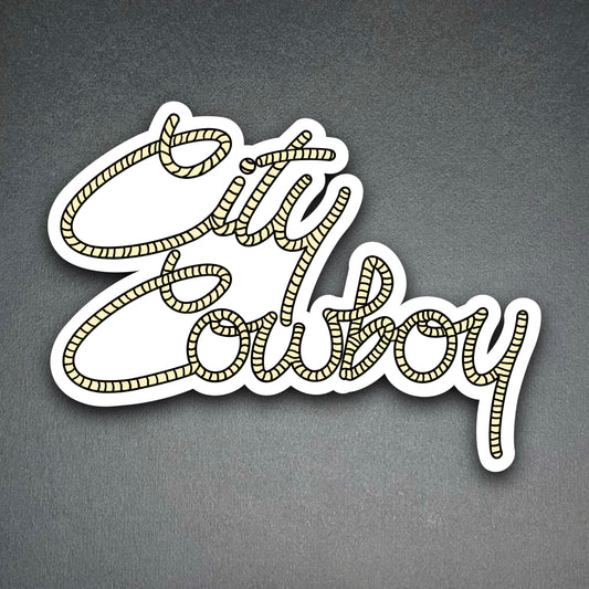 City Cowboy Lasso Sticker