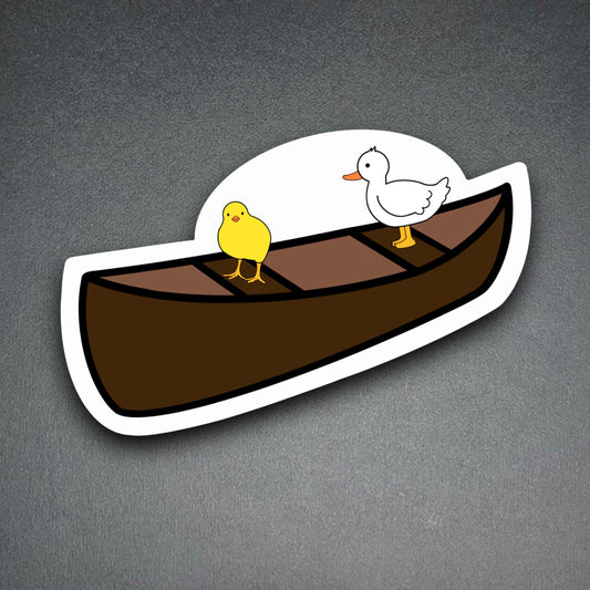 Chick and Duck Sticker