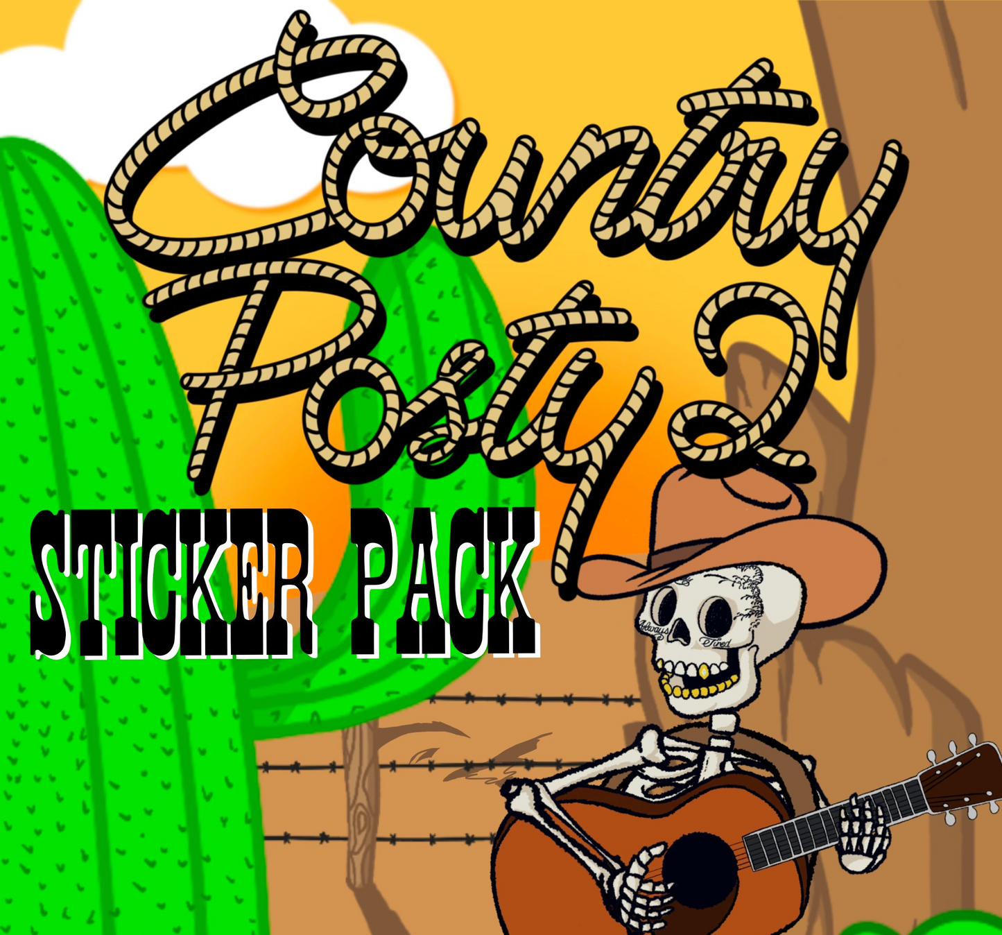 Country Posty Sticker Pack 2